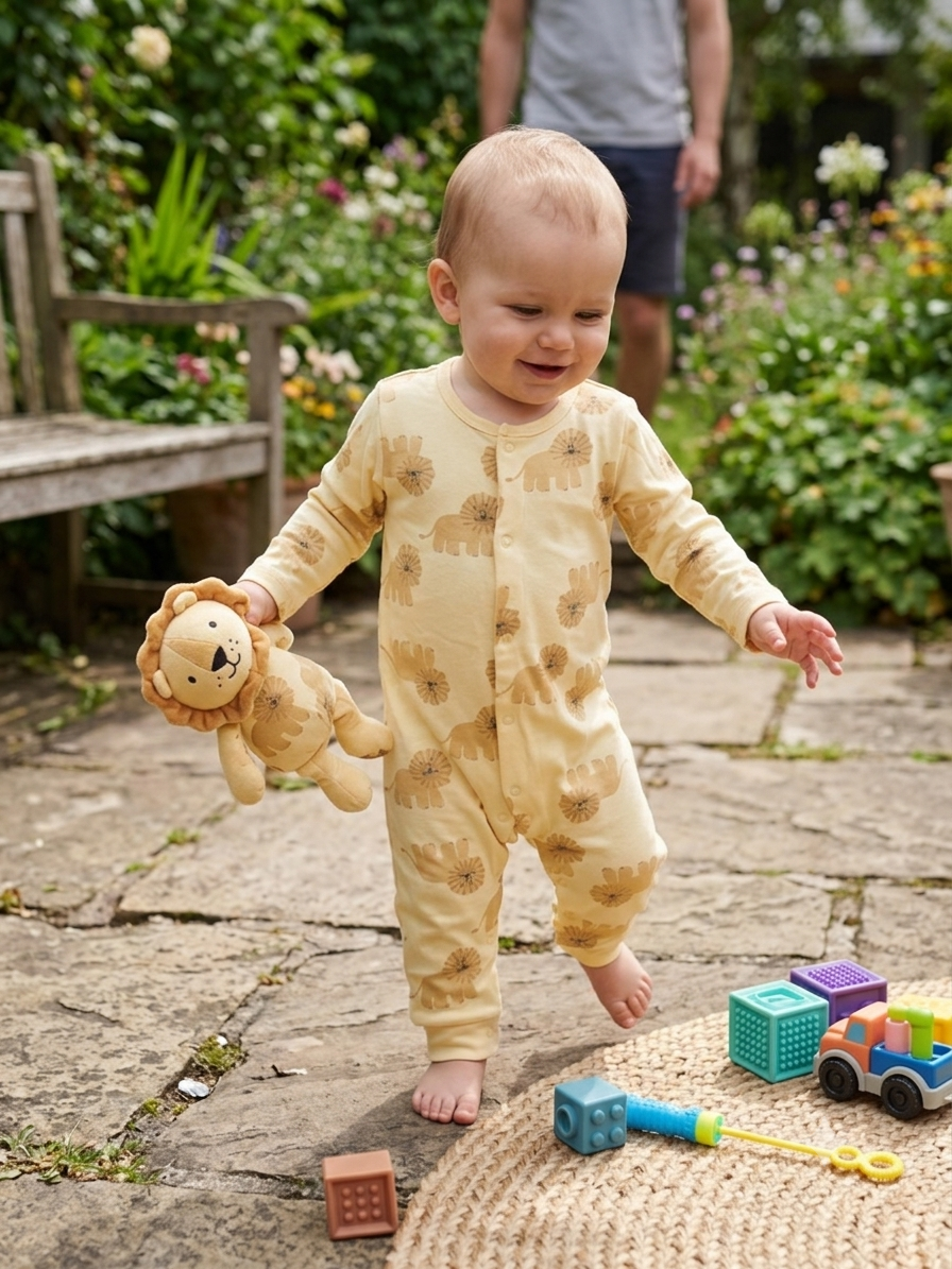 Navy Baby Full Jumpsuits